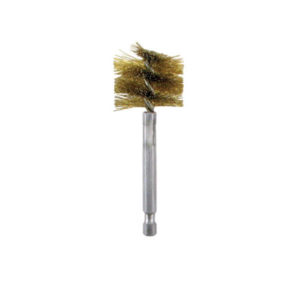 8038-35mm brush 600x600 a brass brush with a metal handle on a white background