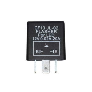 text that say "cf13 jl-02 flasher for led 12v 0.02a-20a"