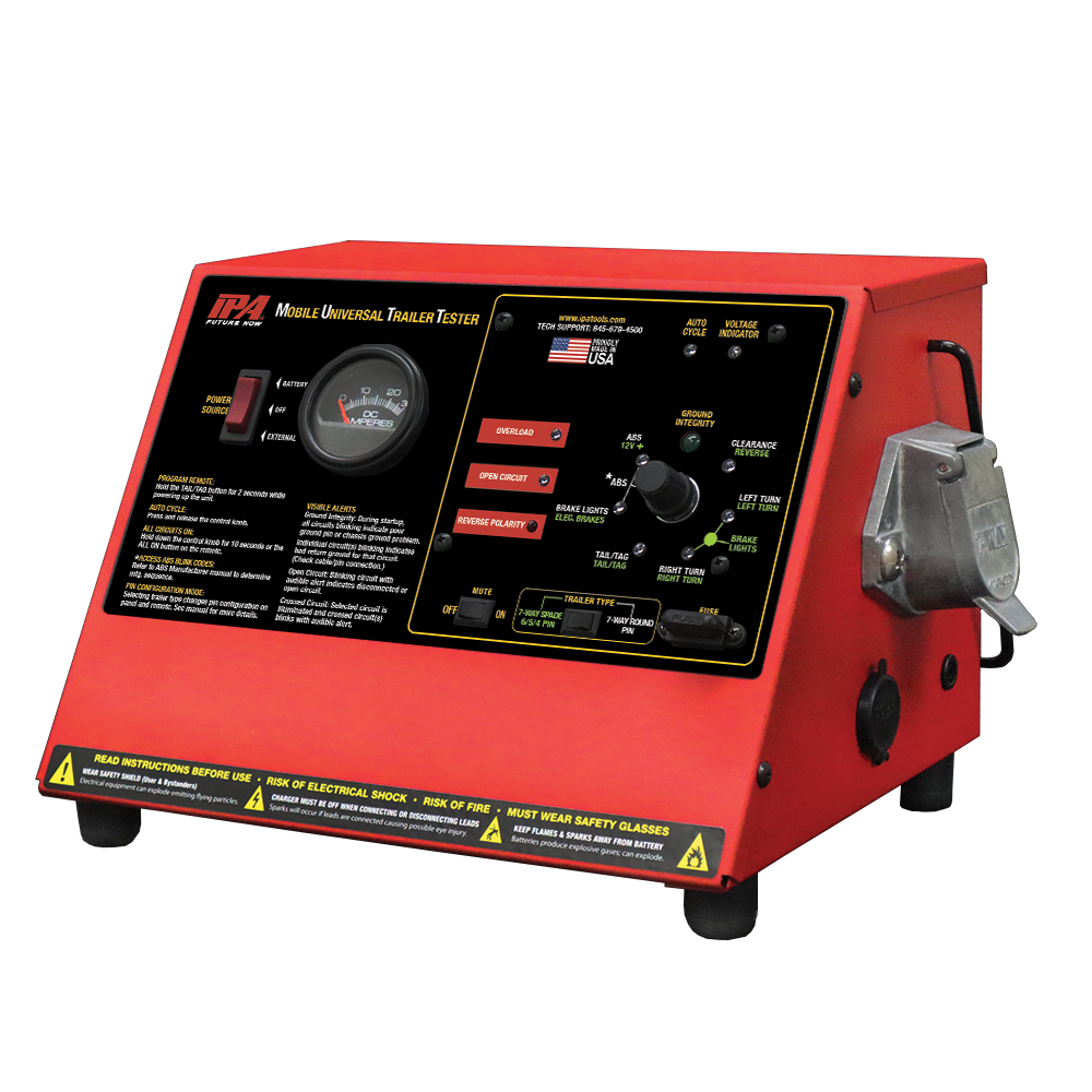 4105_Product_Left Angle a red and black ipm mobile universal trailer tester