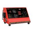 a red and black ipm mobile universal trailer tester
