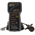 a black device that says ' electric gear force meter ' on it